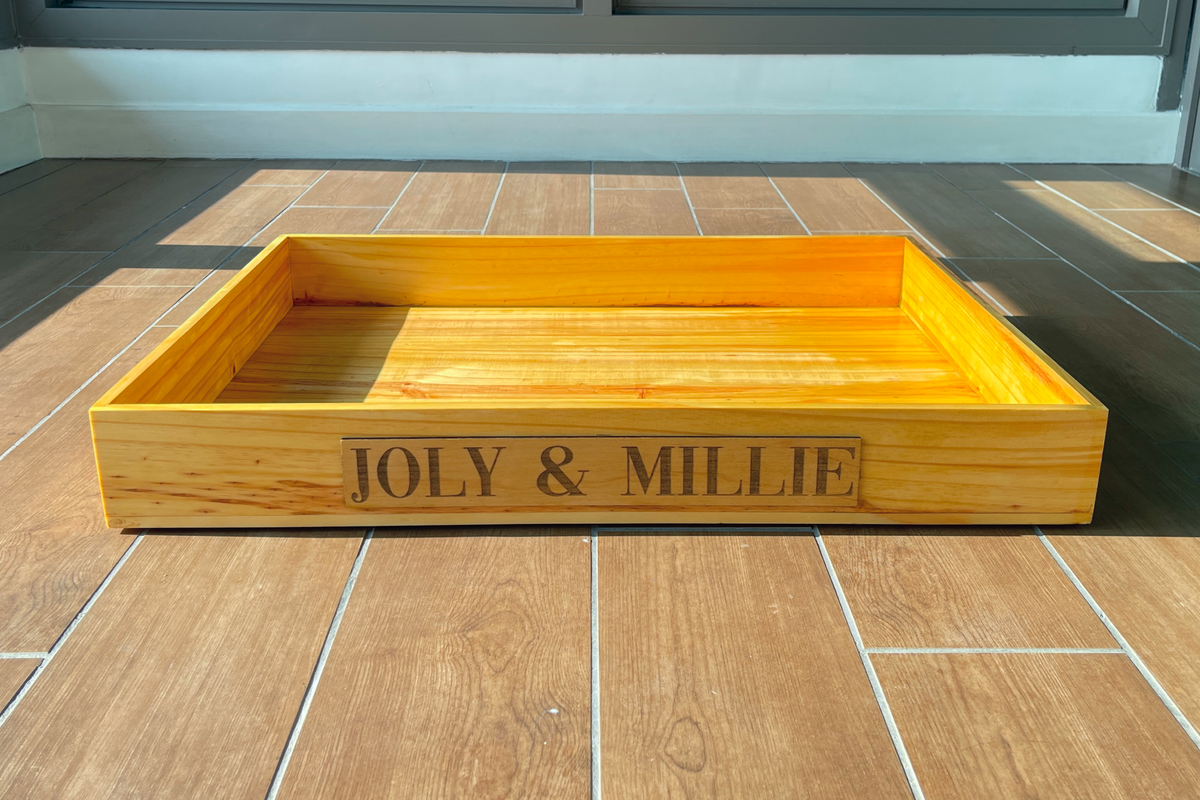 Wooden Frame Box for Potty Grass